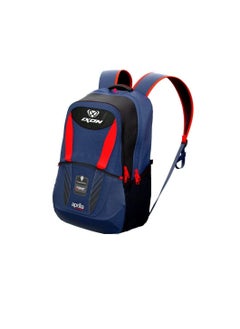 ixon Touring Bag Touring Motorcycle Backpack (Navy/Black/Neon Red) 501105012 