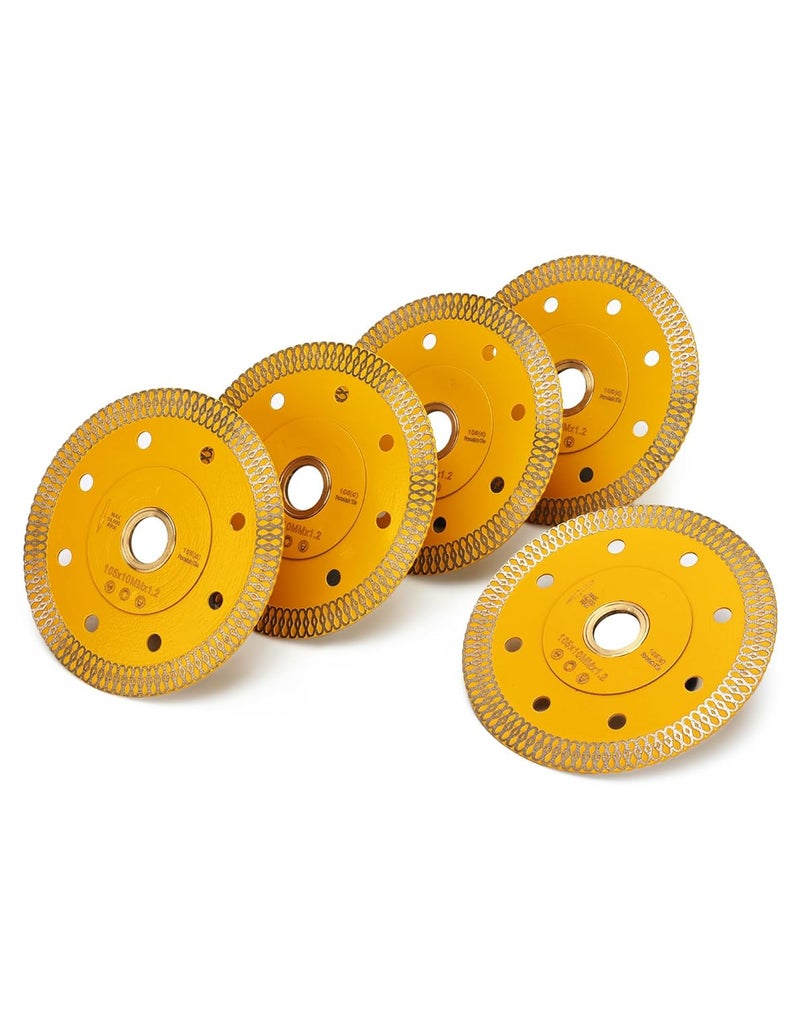 OSTEK 5Pcs/Box 4 Inch Super Thin Porcelain Saw Blade Tile Blades for Cutting Granite Marbles Tiles (4-5pcs)… - Image 2