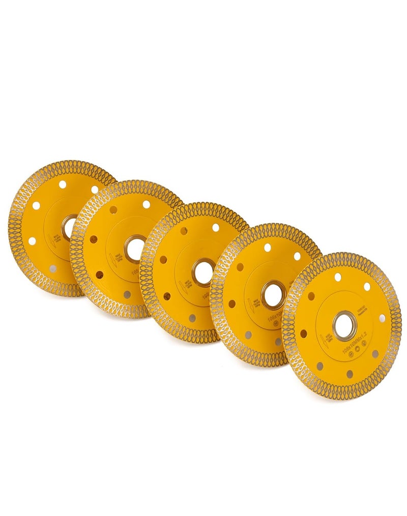 OSTEK 5Pcs/Box 4 Inch Super Thin Porcelain Saw Blade Tile Blades for Cutting Granite Marbles Tiles (4-5pcs)… - Image 3