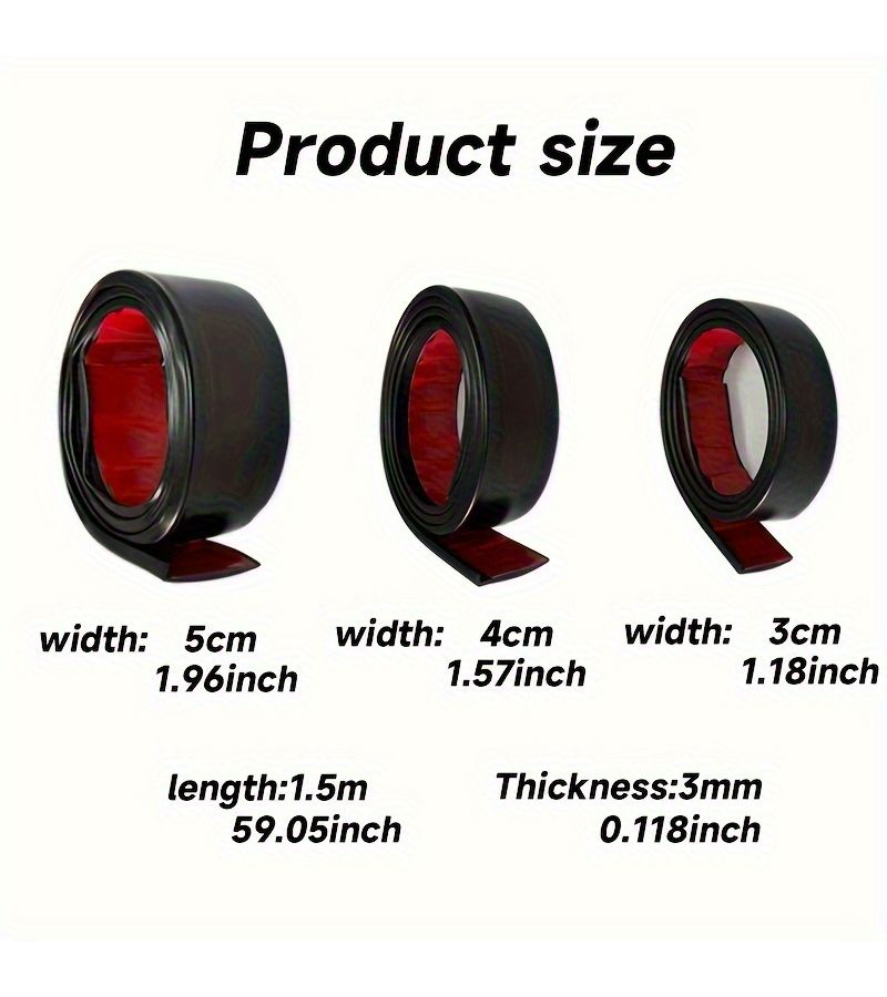 Carbon Fiber Black 4 Piece Set Matte PVC Wheel Arch Guards Self Adhesive Mud Flap Protective Stickers Scratch Strips For All Car Models - Image 2