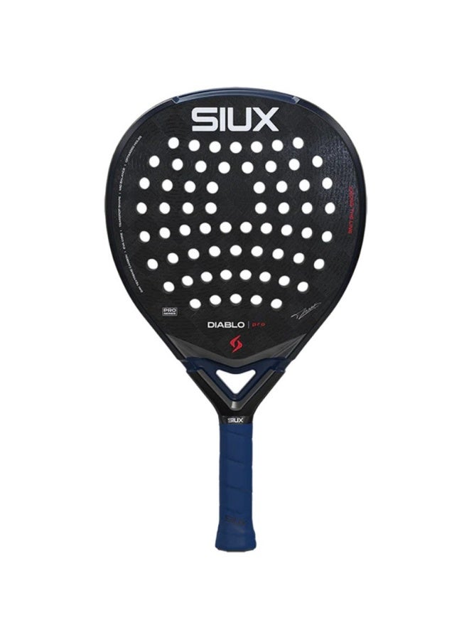 SIUX مضرب بادل سيوكس ديابلو برو نايت بلو 2026 - مضرب هجين يجمع بين القوة والتحكم، مصنوع من ألياف الكربون 18K، وقلب من مادة EVA، وطلاء رملي ثلاثي الأبعاد، مصمم خصيصًا للاعبين المحترفين. - Image 2