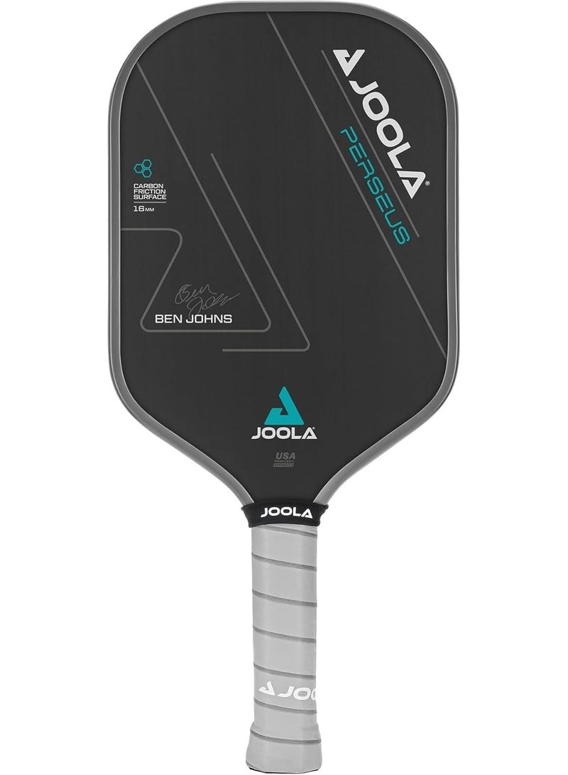 JOOLA Perseus Ben Johns Pickleball Paddle 16mm Carbon Friction Surface, Charged Carbon Technology, Polypropylene Honeycomb Core, Professional Tournament Pickleball Racket for Maximum Spin, Control and Power - Image 1