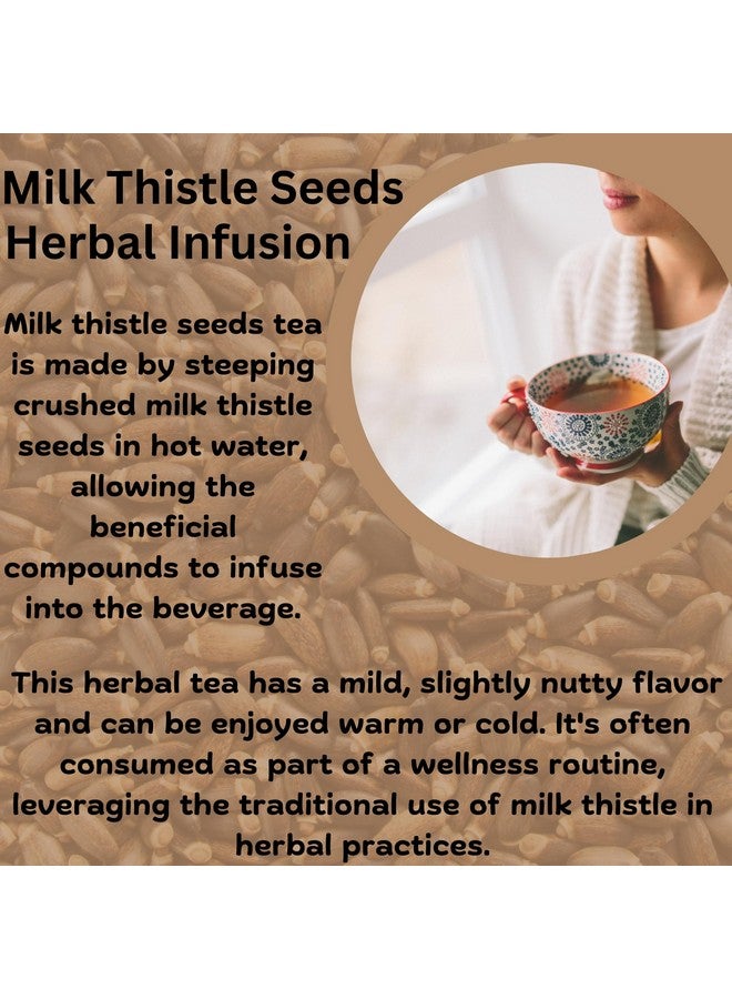 HERBS BOTANICA بذور عشبة الشوك الحليب 100% طبيعية كاردو ماريانو سميدلاس للشاي العشبي، الصبغات والاستخدامات اليدوية بذور الشوك الحليب الكاملة للطحن والانغماس - عبوة 8 أونصات - Image 4