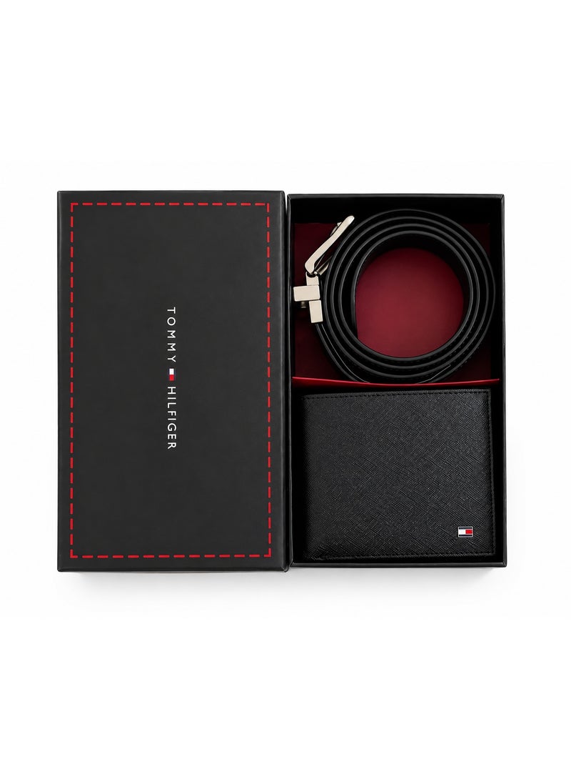 Hilfiger Denim Tommy Hilfiger Denim Men's Luxury Gift Set – Wallet & Reversible Leather Belt - Image 1