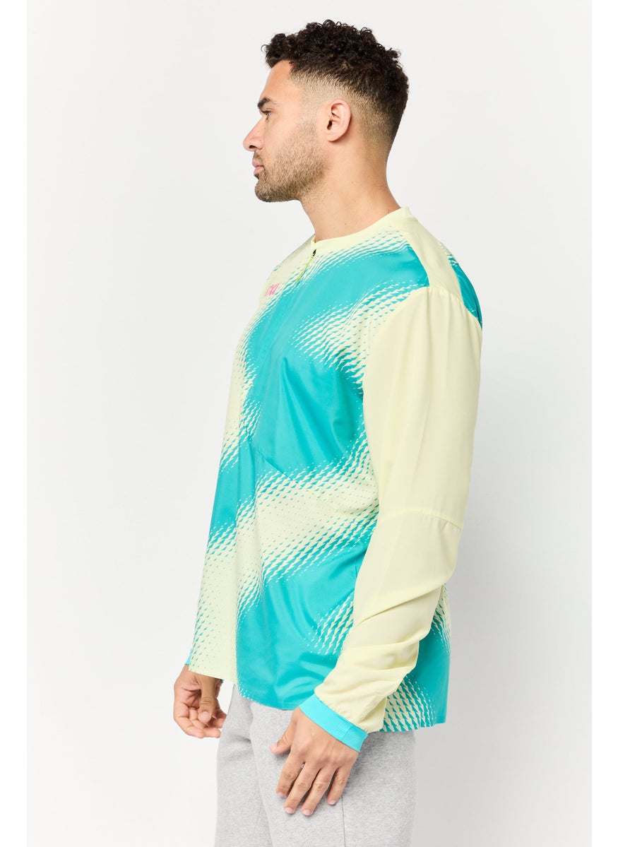 Hoka Men Sportswear Fit Long Sleeve Training Wind Shell Jacket, Multicolor  - Image 4