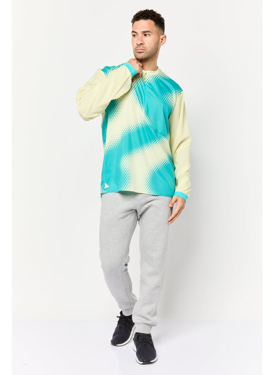 Hoka Men Sportswear Fit Long Sleeve Training Wind Shell Jacket, Multicolor  - Image 3