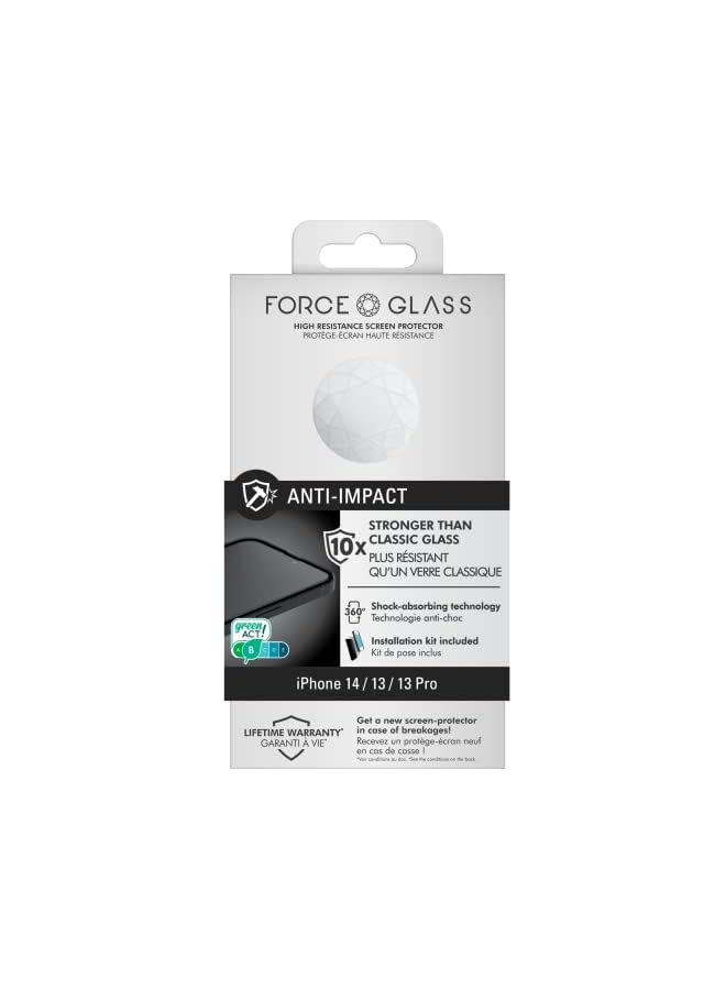 FORCE Glass Iphone 14/13 / 13 Pro 3D Anti Impact Screen Protector - Image 2