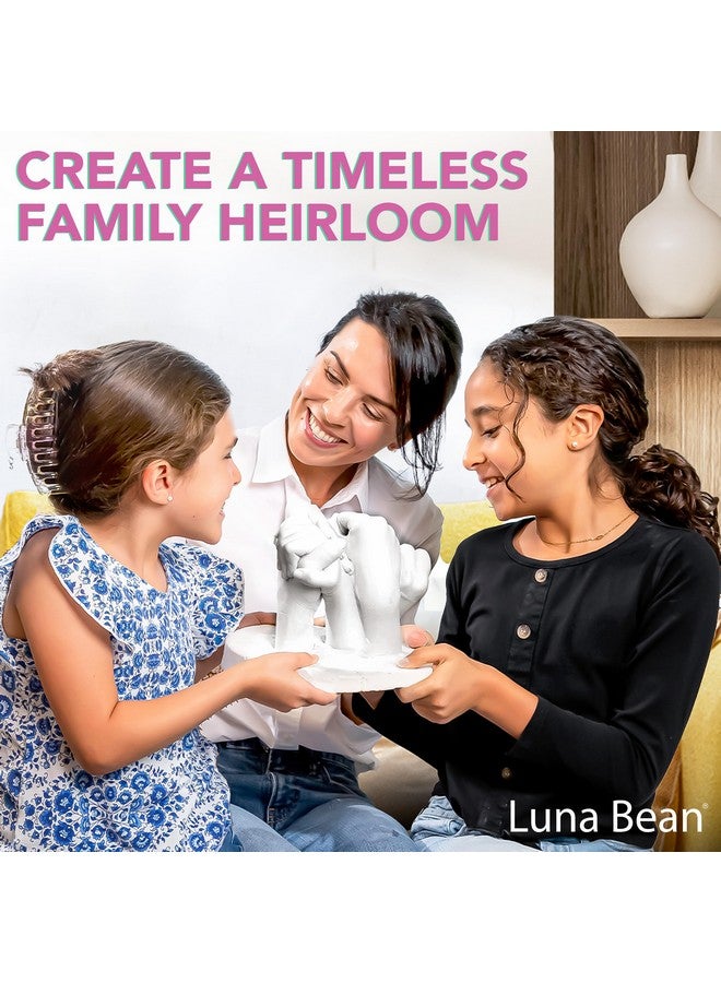 Luna Bean Huge Oversize XL Family Hand Casting Kit - Family Size Hand Molding Kit - Casts 6 Hands Comfortably Adults & Kids, Gifts for Family with Kids - Thanksgiving Gifts - Image 2