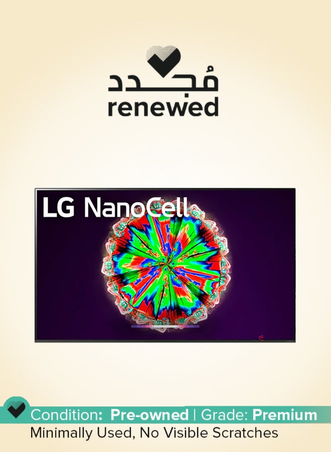 LG Renewed - 65 Inch 4K Ultra HD NanoCell Smart TV 65NANO81 Black - Image 1
