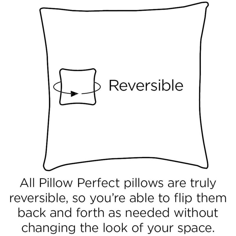 Pillow Perfect Outdoor/Indoor Tufted Seat Cushions (Round Back), 19" x 19", Blue Corinthian Dapple 2 Count - Image 2