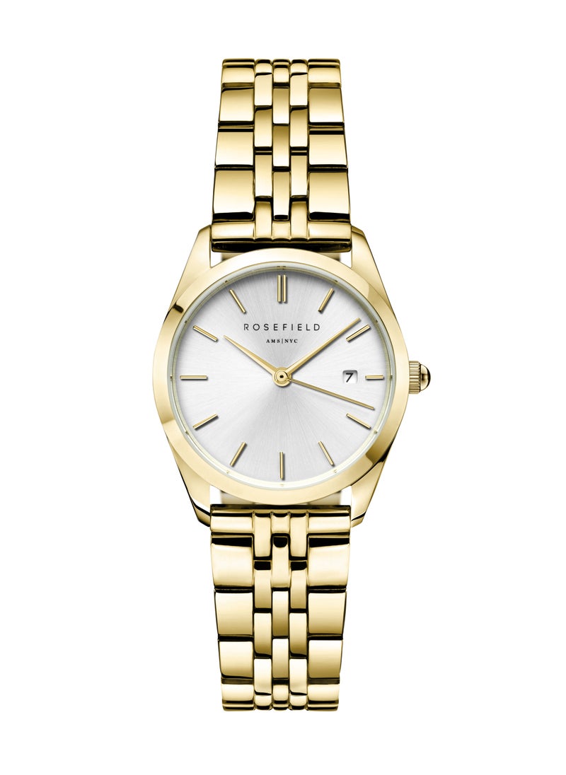 RoseField Rosefield Ace XS Silver Sunray Steel Gold Women Watch - ASGSG-A15  - Image 1