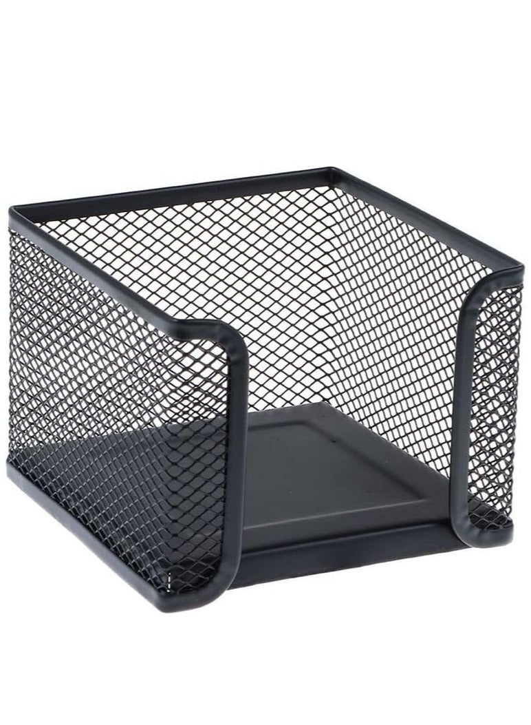 حامل مذكرات معدني شبكي  حامل ورق ملاحظات مربع حامل ملاحظات لاصق منظم مكتب منزلي للمكتب حجم كبير - Image 5