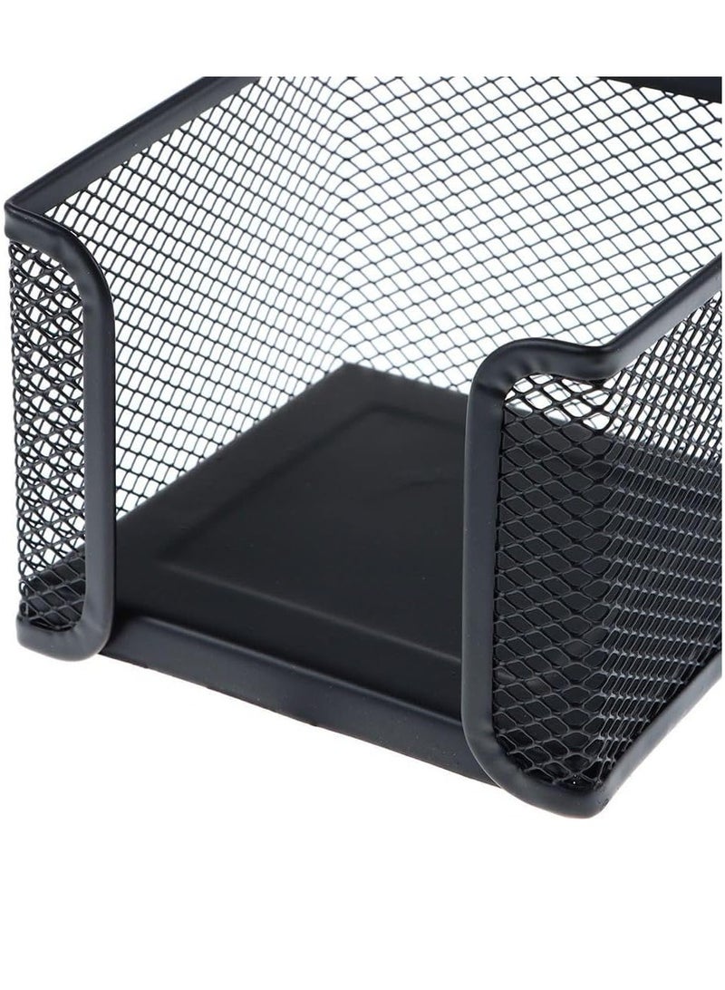 حامل مذكرات معدني شبكي  حامل ورق ملاحظات مربع حامل ملاحظات لاصق منظم مكتب منزلي للمكتب حجم كبير - Image 2