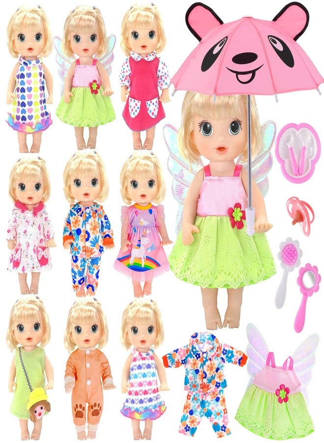 Ebuddy Baby Doll Clothes & Accessories - 16 Pack with 12 & 14 Inch Doll Sizes - Image 1