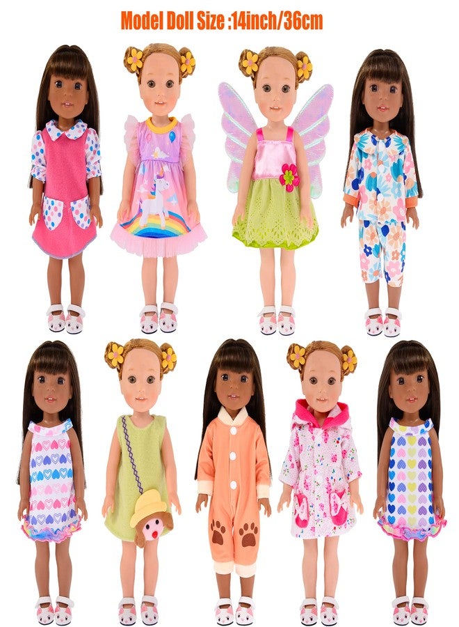 Ebuddy Baby Doll Clothes & Accessories - 16 Pack with 12 & 14 Inch Doll Sizes - Image 3