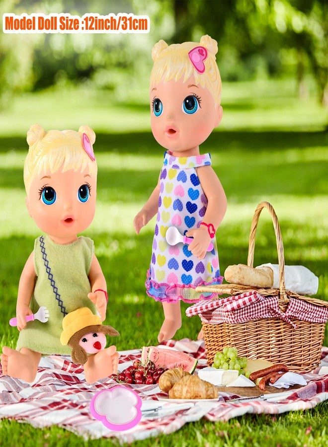 Ebuddy Baby Doll Clothes & Accessories - 16 Pack with 12 & 14 Inch Doll Sizes - Image 4