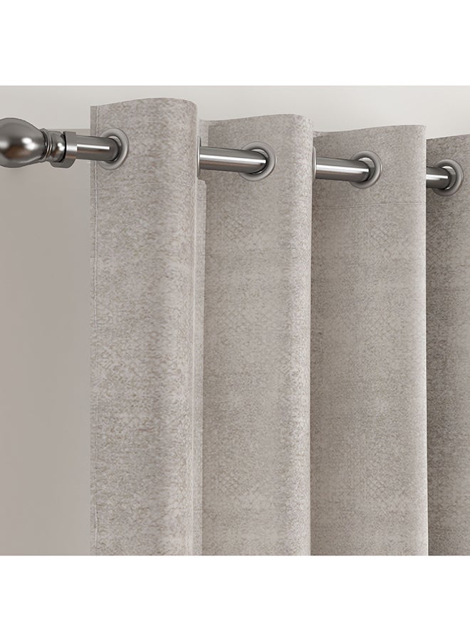 House One Polyester Curtain  for Bedroom Dining Studio Office - Light Grey - Image 2