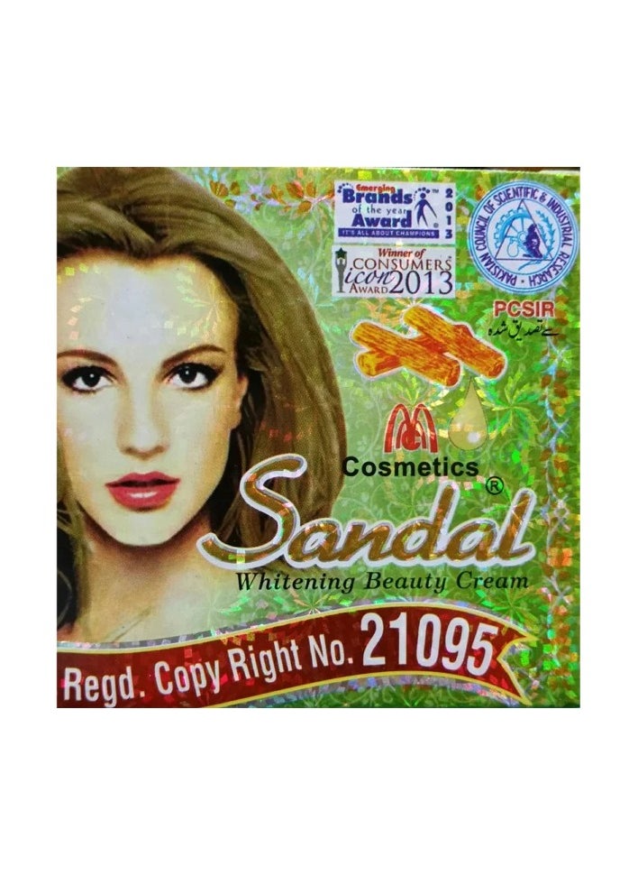 Sandal Skin Whitening Beauty Cream For Glowing And Blemish Removal Skin 30gm (Pack of 7)  - Image 3