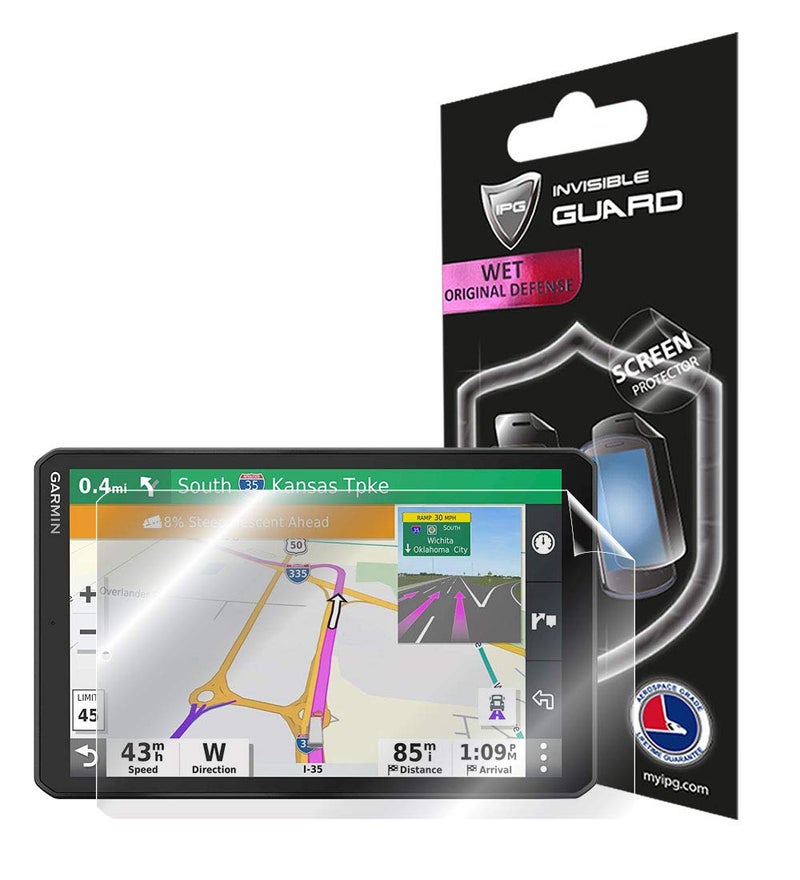 IPG For Garmin dezl OTR800 8 inch GPS Truck Navigator Screen Protector Invisible Ultra HD Clear Film Anti Scratch Skin Guard - Smooth/Self-Healing/Bubble -Free for otr800 - Image 1