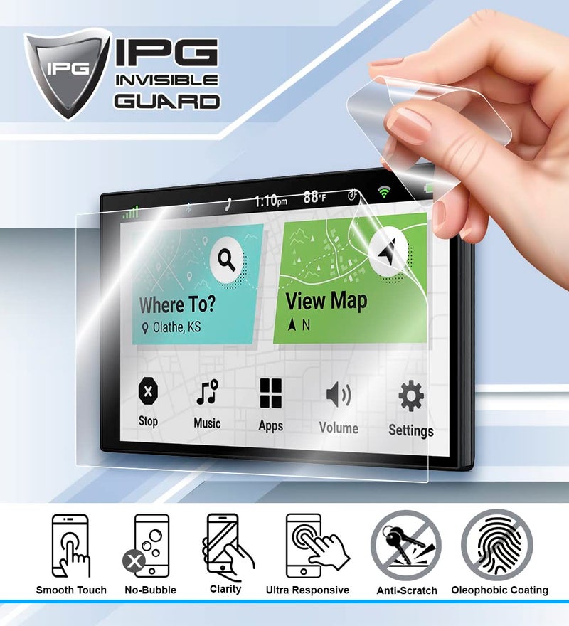 IPG For Garmin dezl OTR800 8 inch GPS Truck Navigator Screen Protector Invisible Ultra HD Clear Film Anti Scratch Skin Guard - Smooth/Self-Healing/Bubble -Free for otr800 - Image 4