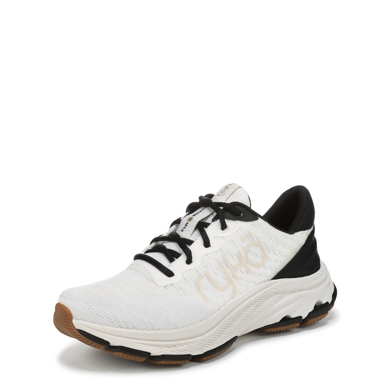 Ryka Womens Devotion X Max RS Walking Shoes White Black 9 M - Image 1