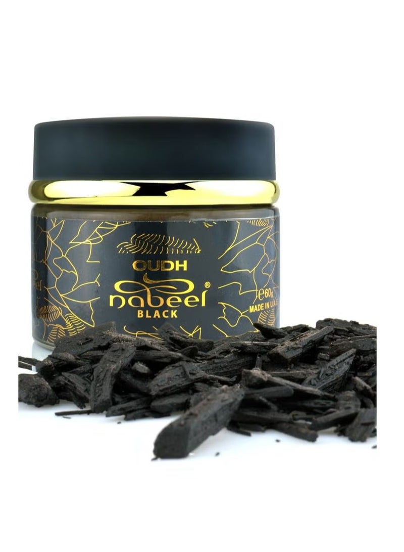 Oud Al-Nabil Black Incense, call me earlier, 60 grams