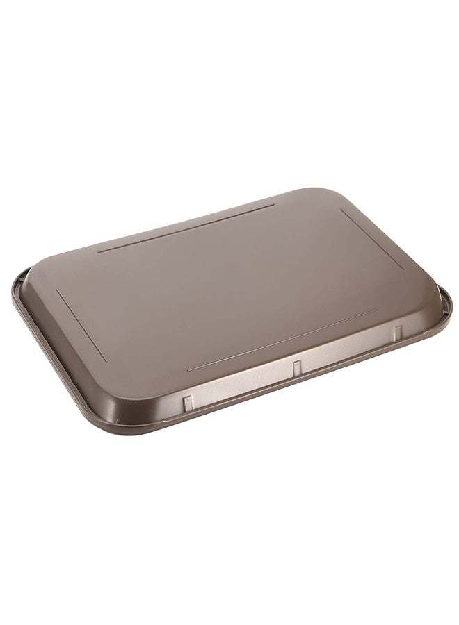 SEHOI Fast Food Tray, SEHOI 8 Pack 16 x 12 Inches Plastic Fast Food Serving Tray, Coffee Color Rectangular Cafeteria Tray for Restaurant, Kitchen, Party, Picnic - Image 4