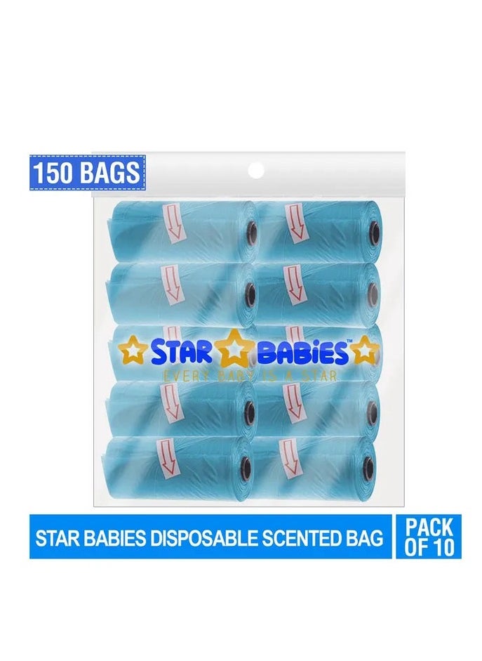 STAR BABiES Star Babies - Scented Bag Pack of 10/150 Bags - Blue  - Image 2