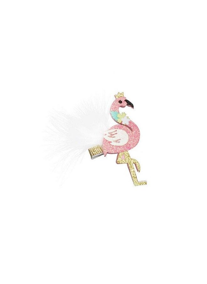 Amosfun - Flamingo Hair Barrettes Hair Accessories Hair Clips Barrettes Hairpins For Girls Toddlers Kids Teens (Pink) - Image 1