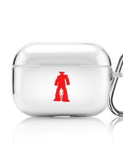 Classic Clear printed Case for Apple AirPods Pro 2nd Generation Thin Transparent Cover [Designed for Apple AirPods Pro 2nd Generation] - Grendizer (White)