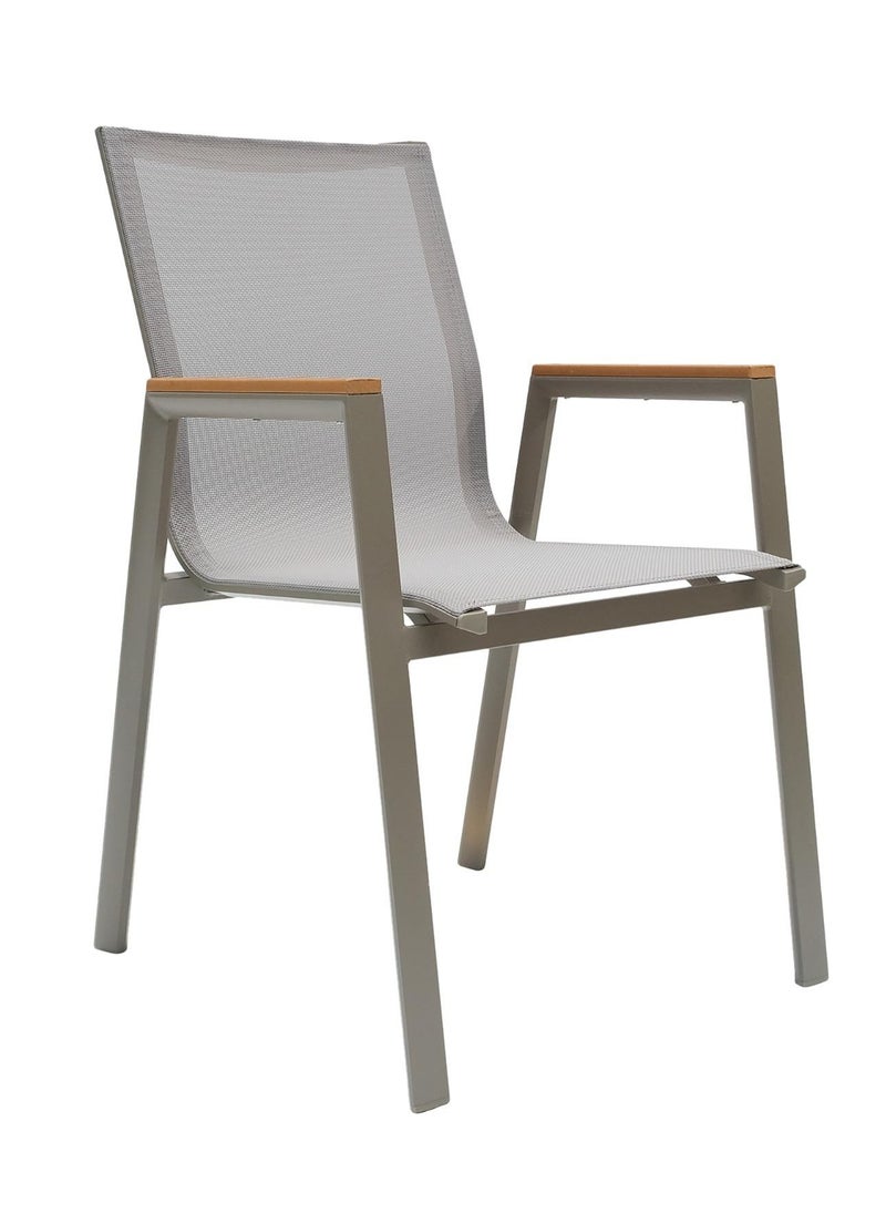 Swin Furniture Swin Aluminum & PVC 4 seater Square Dining Table Set  - Image 2