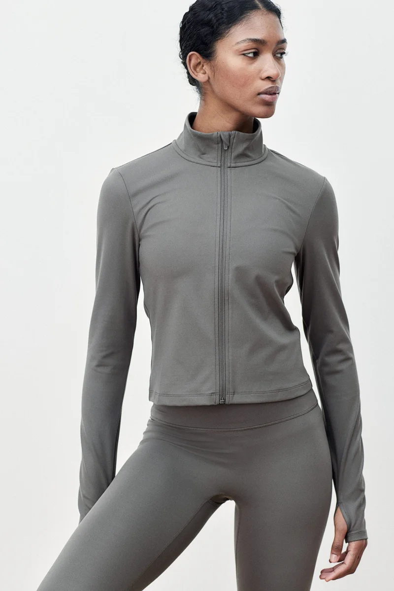 H&M SoftMove™ Zip-through sports jacket