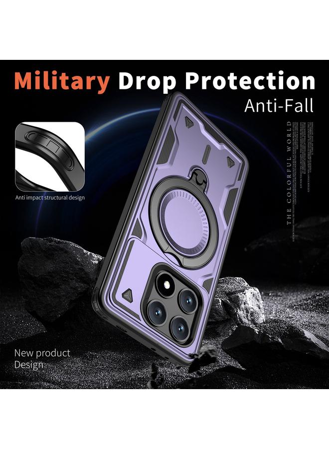 erorex Case For Xiaomi Poco X6 Pro 5G PC Hybrid TPU Armor MagSafe Ring Holder Phone Case - Image 4