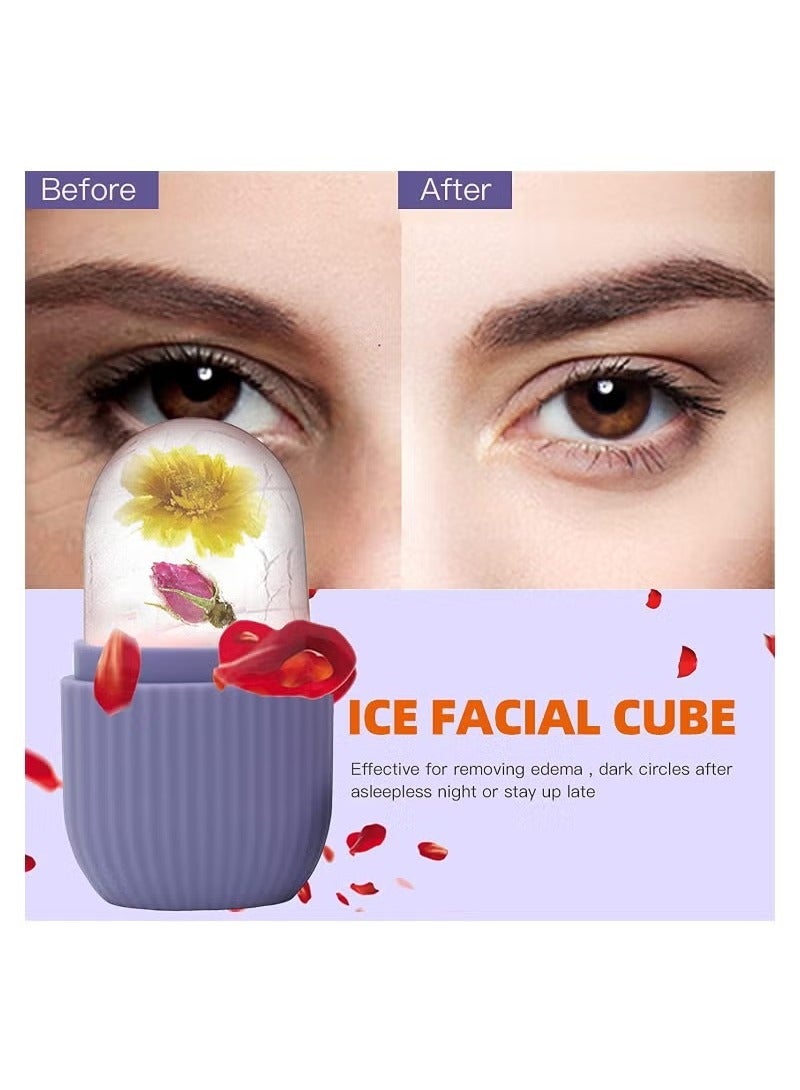 HK Ice Roller For Face, Beauty Facial Massage Ice Roller, Glow Cube Ice Roller for Face,Skin Care Tools for Eye Wrinkles, Acne Puffiness Relief - Image 3
