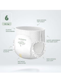 Bloomies Premium Baby Pants with wetness indicator | Eco-friendly and Hypoallergenic Nappy Pants Made with 100% Bamboo Size 6 for babies +15kg x 22pcs  - Image 5