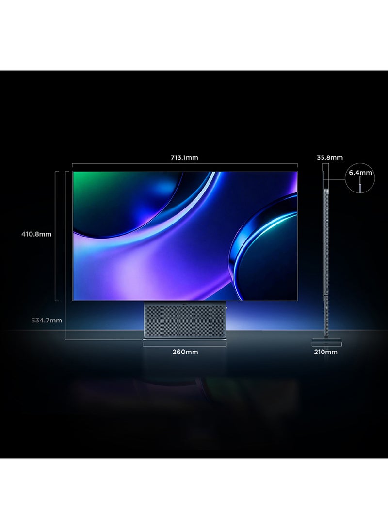 تي سي إل 32 Inch 4K OLED+ Gaming Monitor, UHD 240Hz & FHD 480Hz Dual-Mode Refresh Rate, 0.03ms GTG, AMD Freesync Premium Pro, WOLED/Matte Panel, Infinite Black & Anti-Glare, Stargate Aesthetic Design 32X3A (2026 Model) Cloud Blue - Image 5