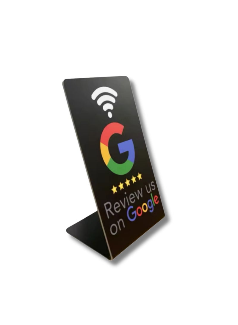 Generic Google Review Stand NFC Medium - Black - Image 1