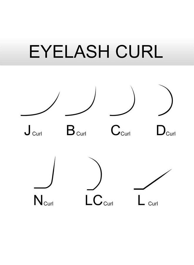 NAGARAKU Eyelash Extensions Individual Faux Mink Classic 715Mm Mix Tray Matte Black Soft Natural 16 Rows (0.07 Thickness C Curl)  - Image 5