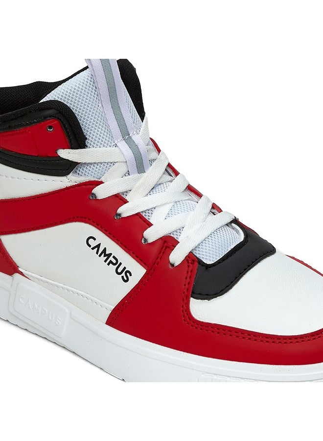 Campus Men's OG-22 WHT/RED Sneakers - 7UK/India OG-22 - Image 4