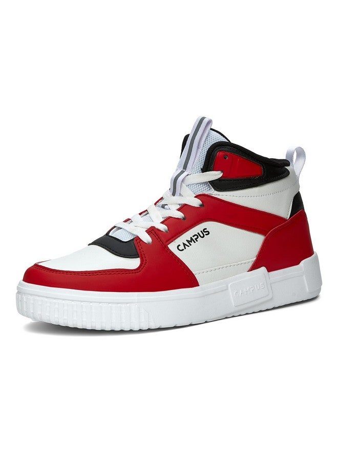 Campus Men's OG-22 WHT/RED Sneakers - 7UK/India OG-22 - Image 1