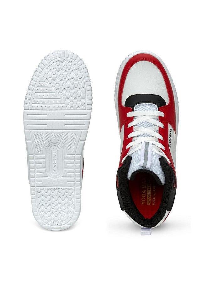 Campus Men's OG-22 WHT/RED Sneakers - 7UK/India OG-22 - Image 5