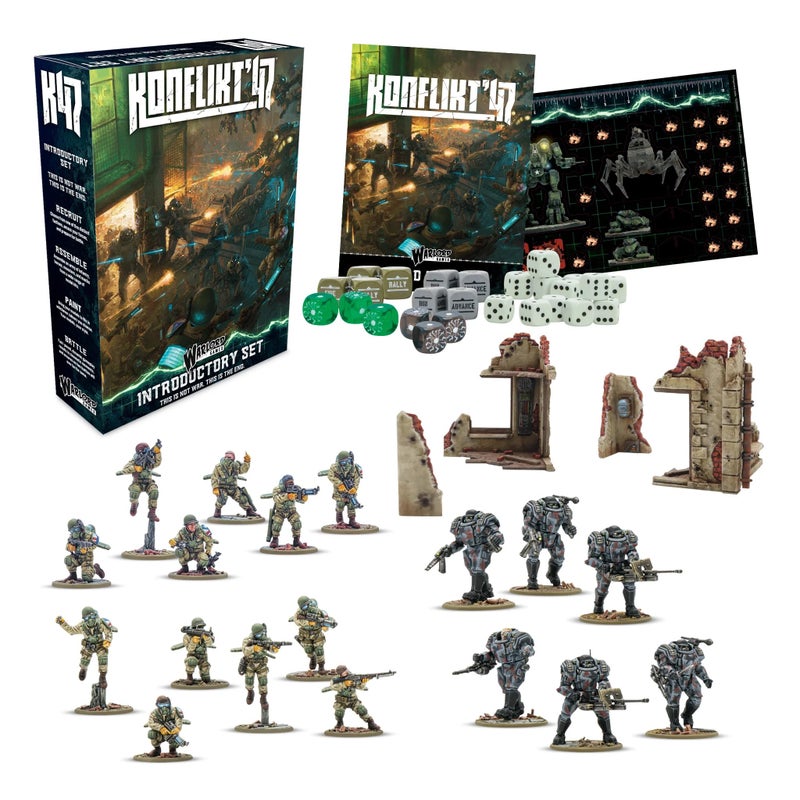 Warlord Games Konflikt '47 Introductory Starter Set 28mm Tabletop Miniature Wargaming - Image 1