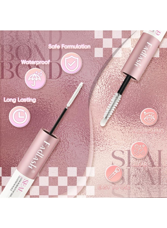 FADLASH Lash Bond and Seal 12ml Cluster Lash Glue for Eyelash Clusters Waterproof Eyelash Glue for DIY Eyelash Extensions Strong Hold - Image 4