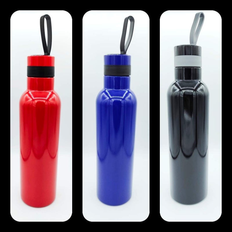 The gifts bucket TGB 1000ML Stainless Steel Vacuum Flasks Water Bottle with Sipper Cap Stainless Steel Insulation Kettle Black - Image 5
