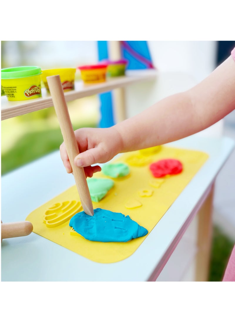 roba - Play-Doh Creative Play Set w/ Water-Resistant Apron, Wooden Tools & 6 Colors of Non-Toxic Clay, Kids Roleplay, Arts & Crafts, Preschool Play, Food Toys, Sustainable, Fun & Educative Gift for Kids 3+ - Image 1