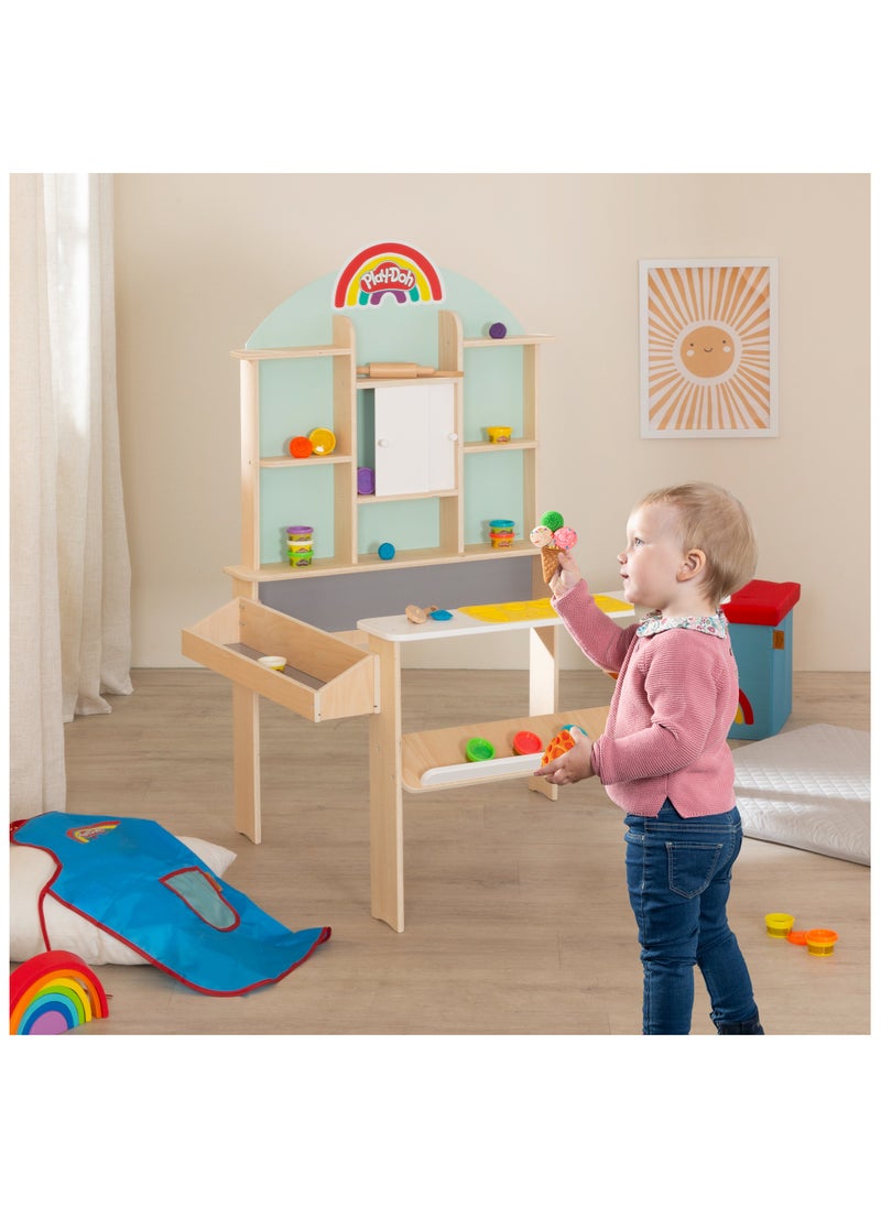 roba - Play-Doh Creative Play Set w/ Water-Resistant Apron, Wooden Tools & 6 Colors of Non-Toxic Clay, Kids Roleplay, Arts & Crafts, Preschool Play, Food Toys, Sustainable, Fun & Educative Gift for Kids 3+ - Image 1