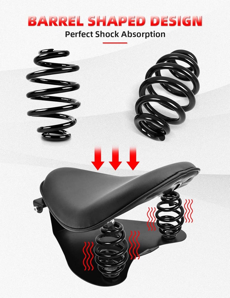Amazicha Black Solo Seat Springs 3" for Harley Davidson Chopper Bobber Softail Sportster - Image 5