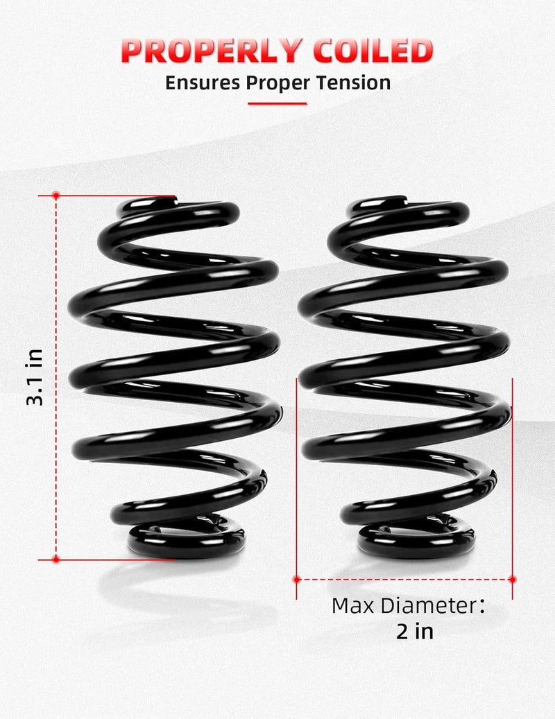 Amazicha Black Solo Seat Springs 3" for Harley Davidson Chopper Bobber Softail Sportster - Image 2