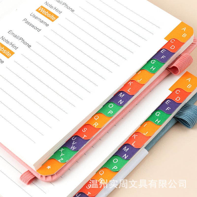 Code Book English Address Book Phone Book Source Record Festival B6 Notebook - Image 5