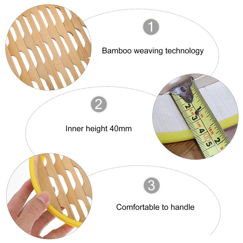 5 Inch Steamer Basket With Lid Traditional Cooking Tool For Dumplings Bao Buns 2 Pcs - Image 4